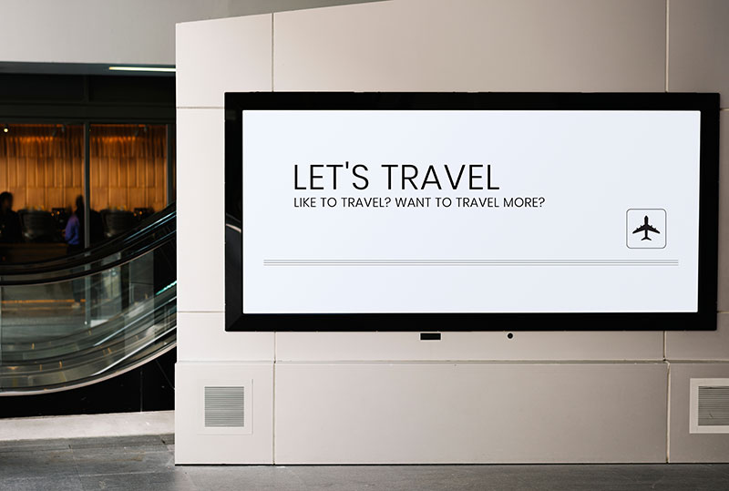 digital signage airport